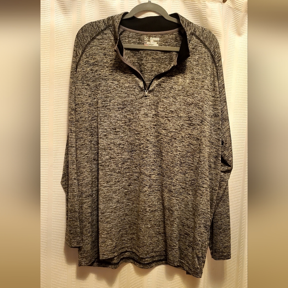 Gray Quarter-Zip Pullover - image 1